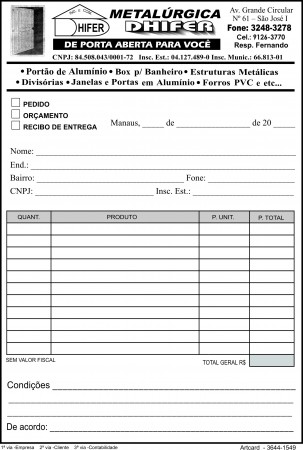 BLOCO DE ORÇAMENTO